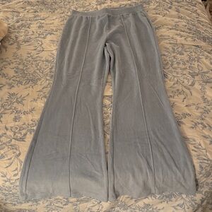 Aerie Light Blue Ribbed Yoga Pants